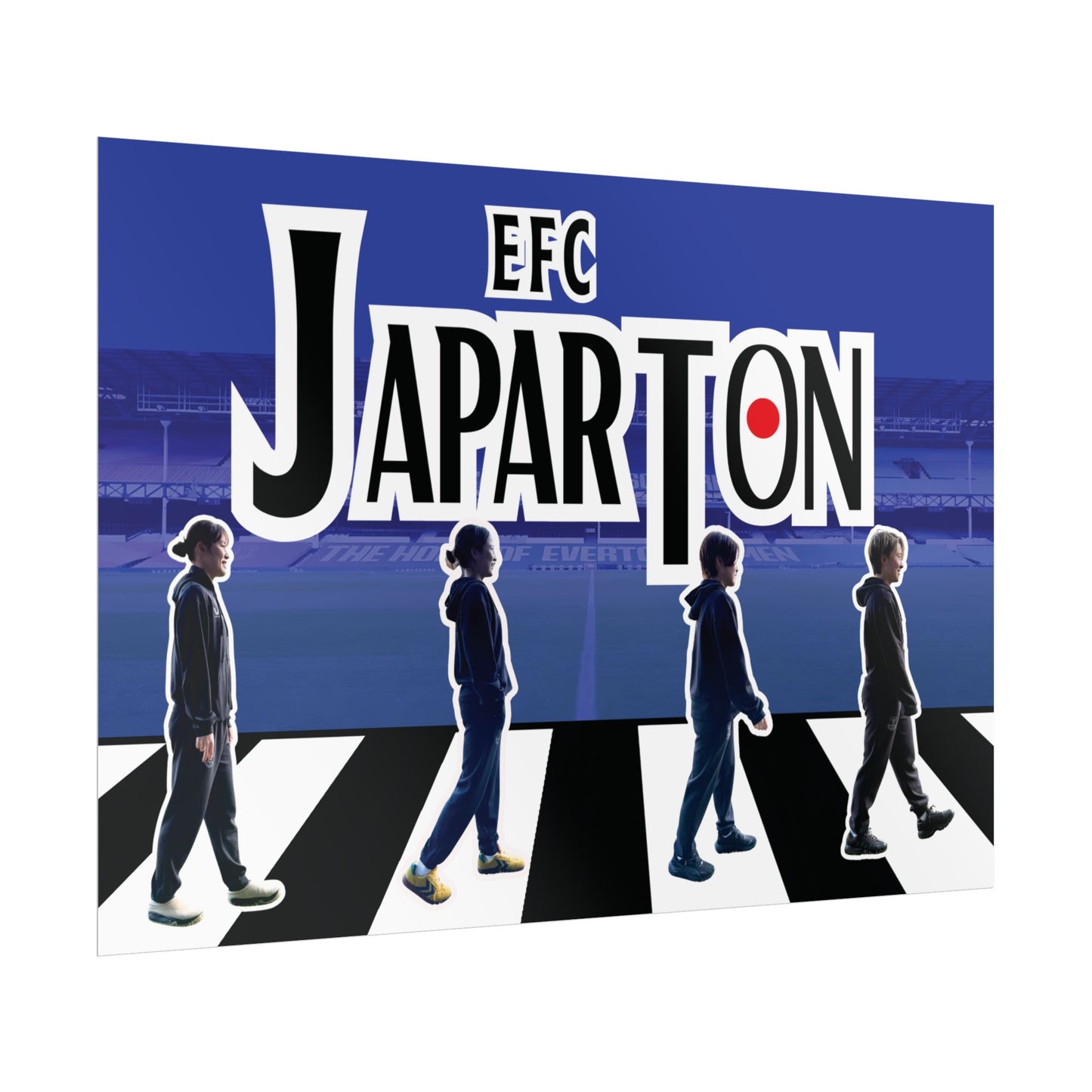 Rolled Poster — Japarton EFC Stadium Beatle-Style Football Fan Art