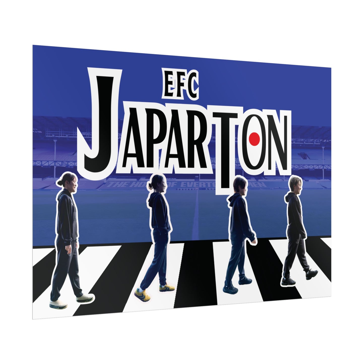 Rolled Poster — Japarton EFC Stadium Beatle-Style Football Fan Art