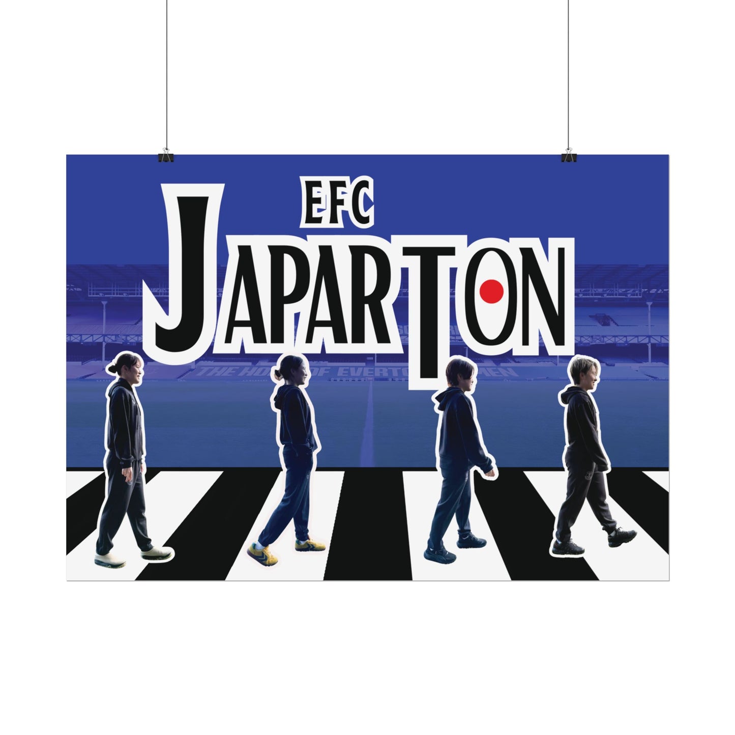 Rolled Poster — Japarton EFC Stadium Beatle-Style Football Fan Art