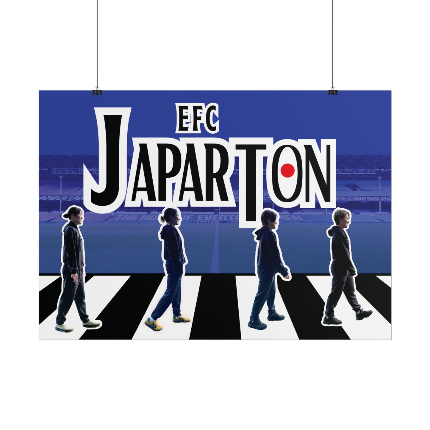Rolled Poster — Japarton EFC Stadium Beatle-Style Football Fan Art