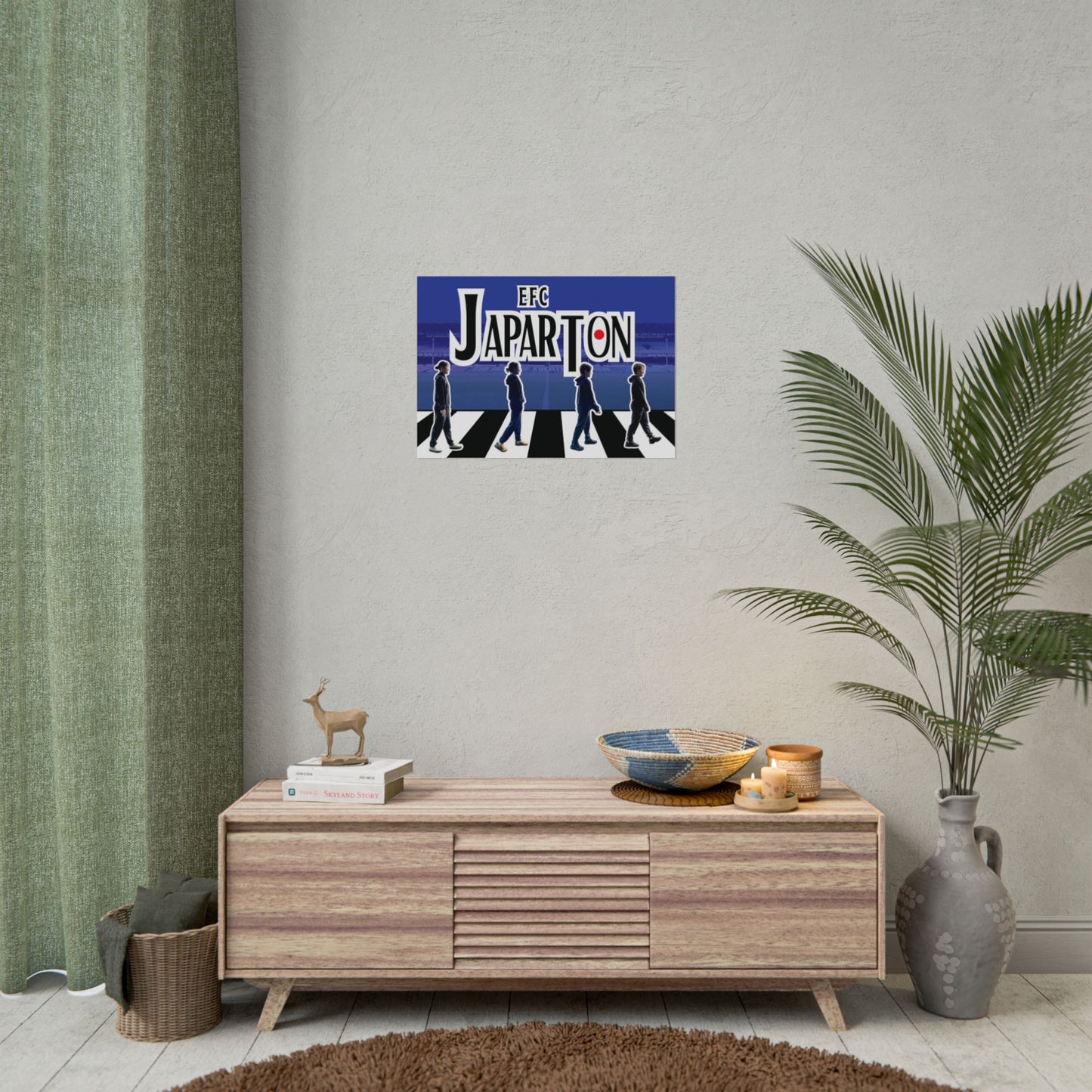 Rolled Poster — Japarton EFC Stadium Beatle-Style Football Fan Art
