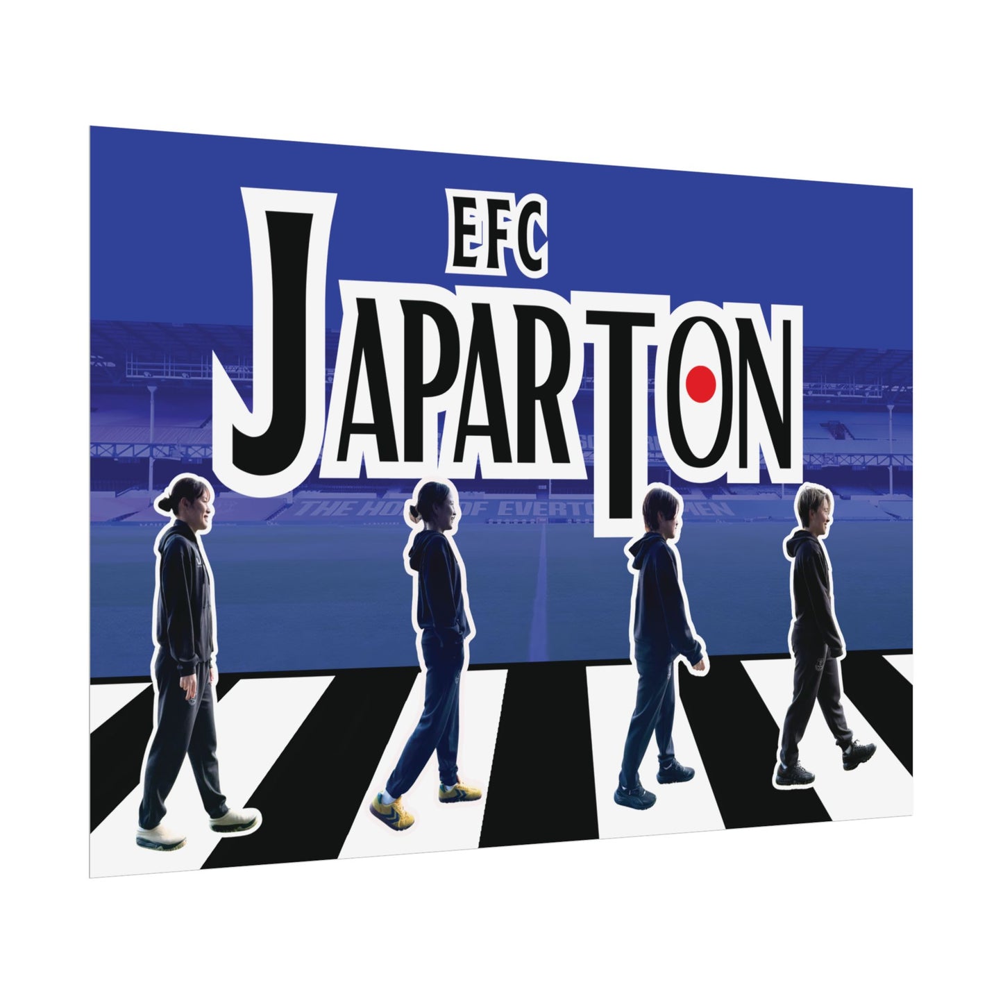 Rolled Poster — Japarton EFC Stadium Beatle-Style Football Fan Art