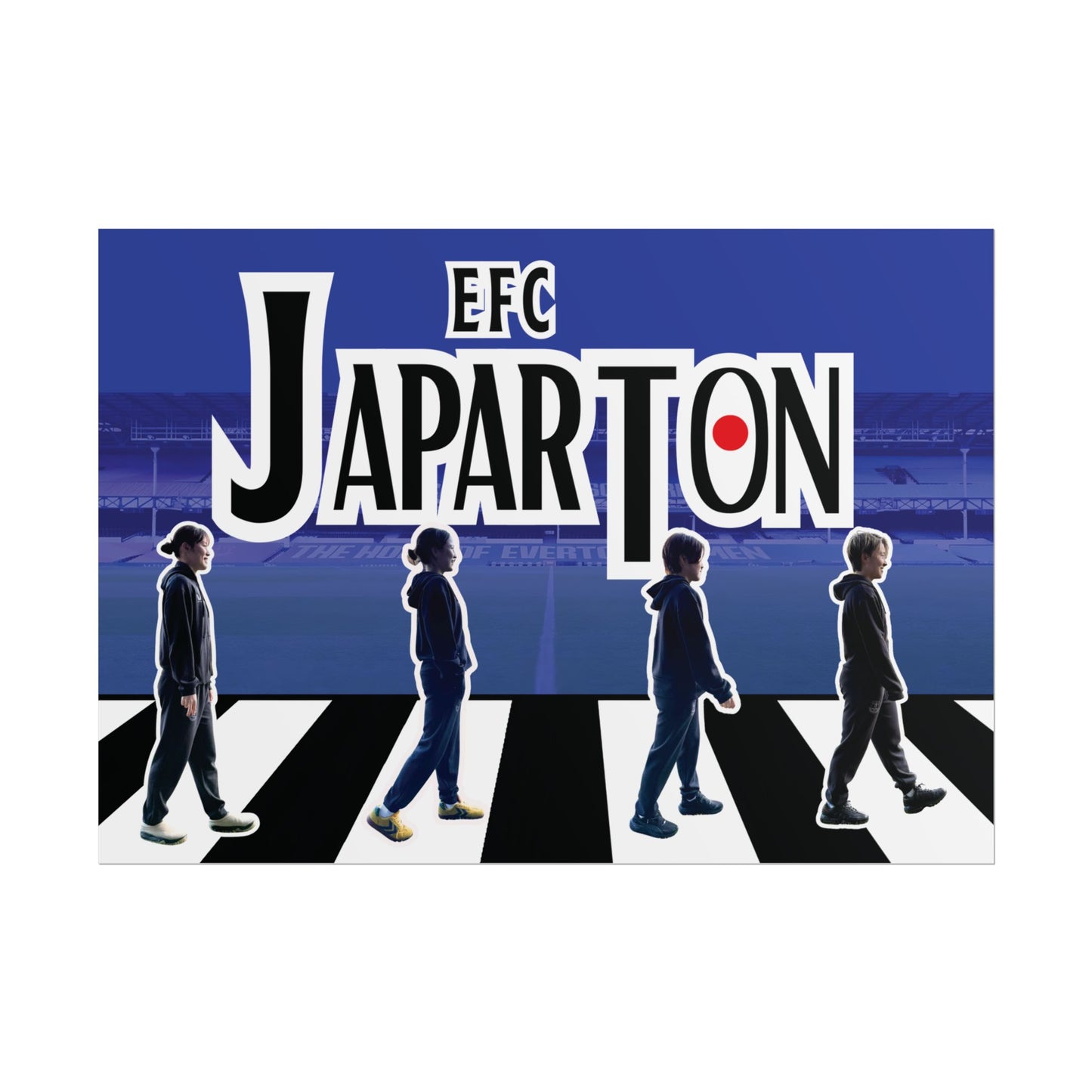Rolled Poster — Japarton EFC Stadium Beatle-Style Football Fan Art