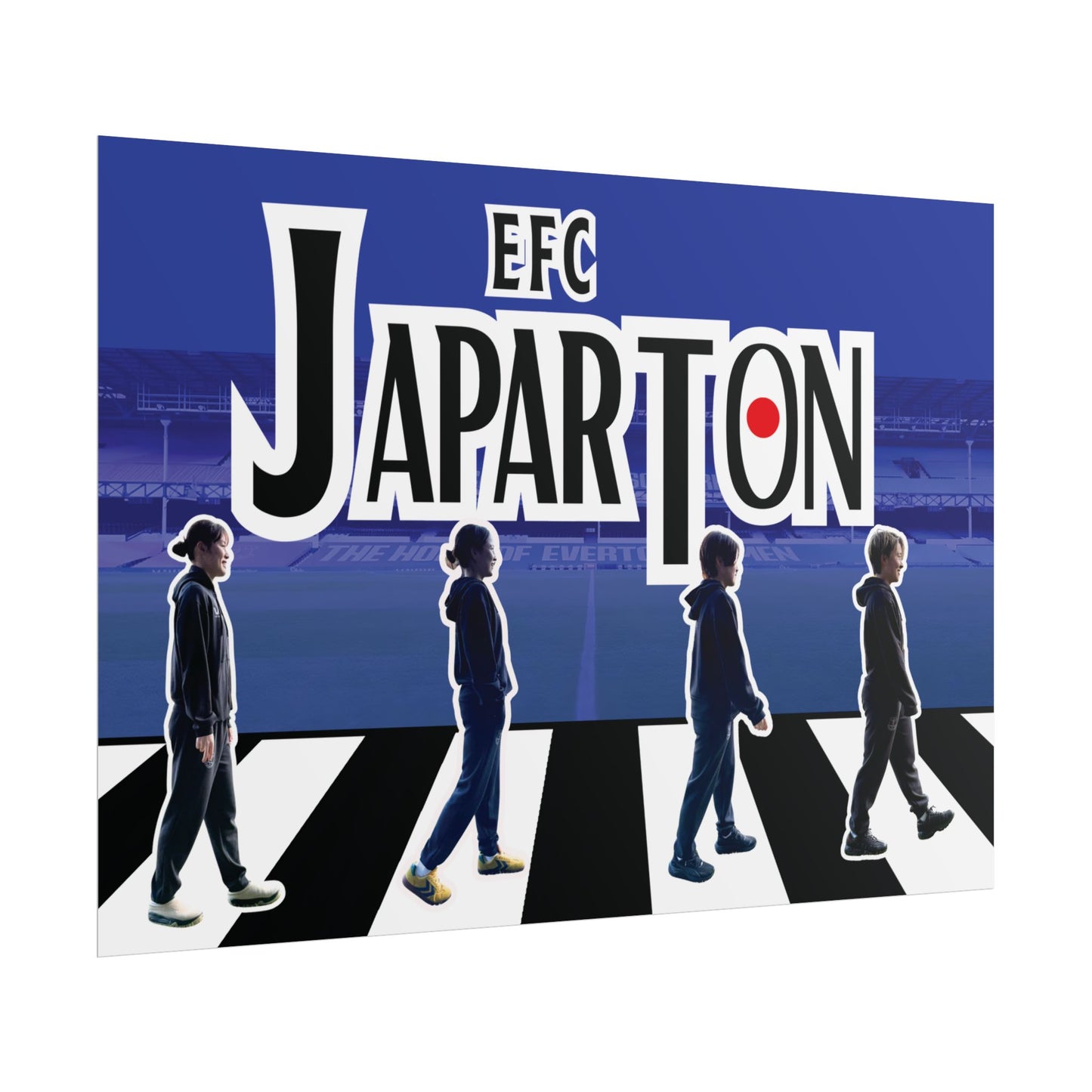 Rolled Poster — Japarton EFC Stadium Beatle-Style Football Fan Art