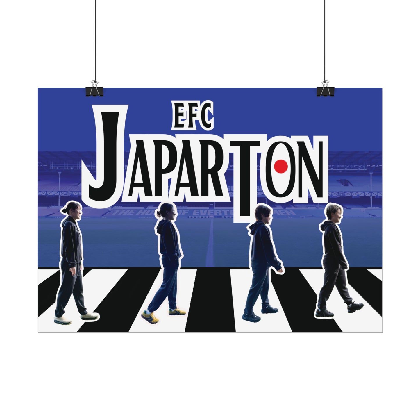 Rolled Poster — Japarton EFC Stadium Beatle-Style Football Fan Art
