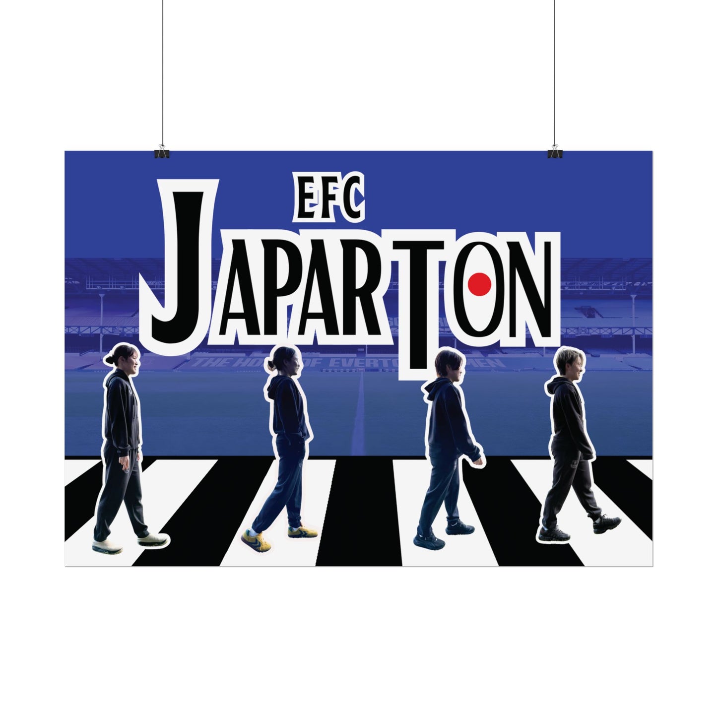 Rolled Poster — Japarton EFC Stadium Beatle-Style Football Fan Art